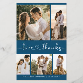 Tarjeta de agradecimiento al Boda de la colección