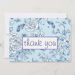 Tarjeta de agradecimiento al Boda de la mariposa a