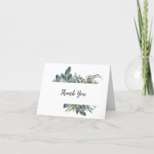Tarjeta de agradecimiento al Boda de la vegetación