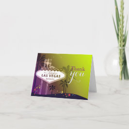 Tarjeta de agradecimiento al Boda de Las Vegas