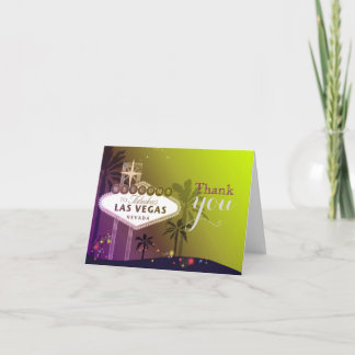 Tarjeta de agradecimiento al Boda de Las Vegas