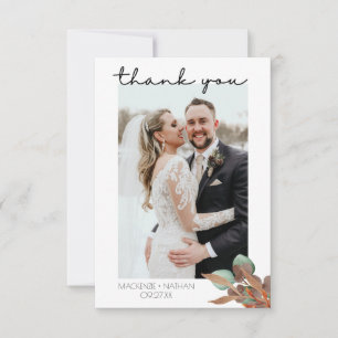 Tarjeta de agradecimiento al Boda de otoño de Foli