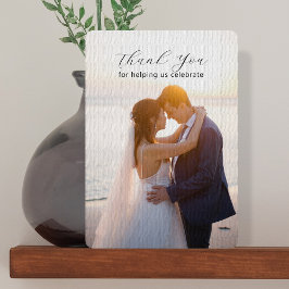 Tarjeta de agradecimiento al Boda de plantilla fot