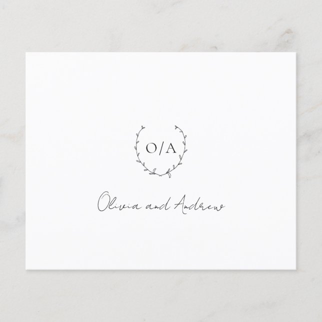 Tarjeta de agradecimiento al Boda de presupuesto d (Anverso)
