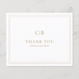 Tarjeta de agradecimiento al Boda de presupuesto G