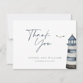 Tarjeta de agradecimiento al Boda de Seaside