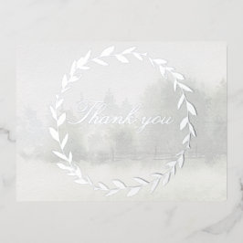 Tarjeta de agradecimiento al Boda del bosque de Ol