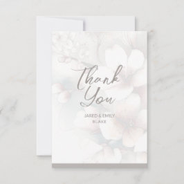 Tarjeta de agradecimiento al Boda del cerezo Bloss