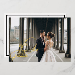 Tarjeta de agradecimiento al Boda del Relieve meta