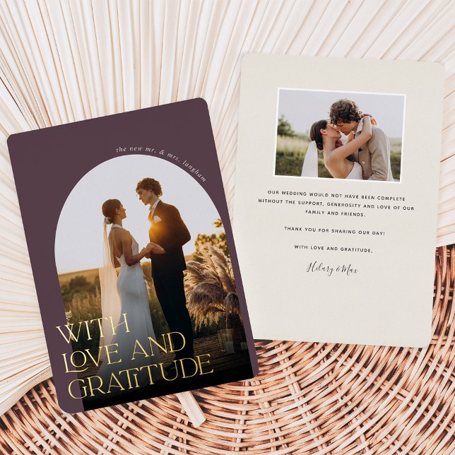 Tarjeta de agradecimiento al Boda del Relieve meta (Subido por el creador)