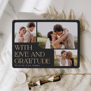 Tarjeta de agradecimiento al Boda del Relieve meta