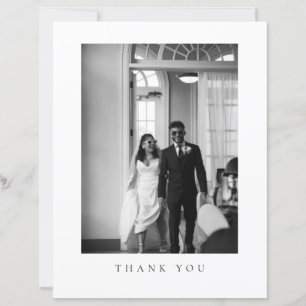 Tarjeta de agradecimiento al Boda formal de Budget