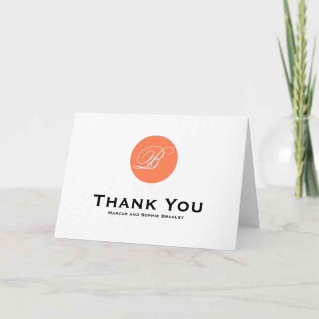 Tarjeta de agradecimiento al Boda formal del guión (Anverso)