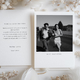 Tarjeta de agradecimiento al Boda fotográfico "Bes