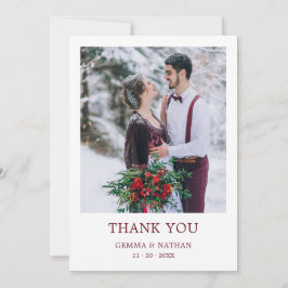 Tarjeta de agradecimiento al Boda fotográfico de B