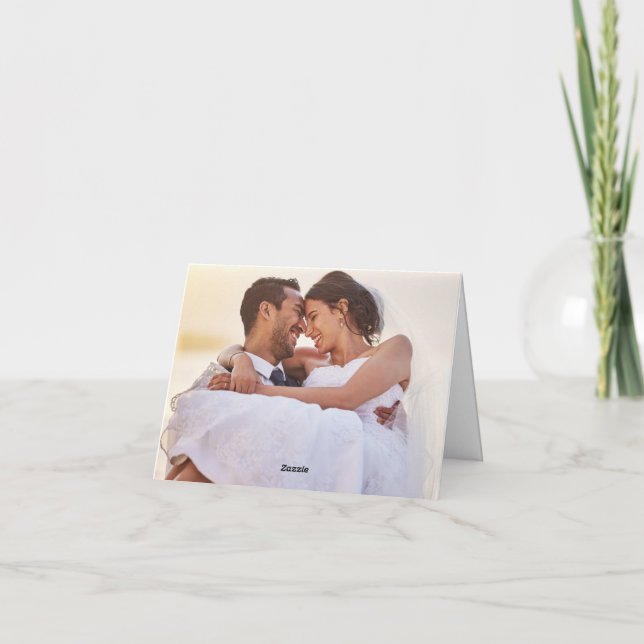 Tarjeta de agradecimiento al Boda fotográfico de c (Reverso)