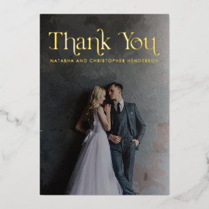 Tarjeta de agradecimiento al Boda fotográfico de t