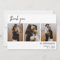 Tarjeta de agradecimiento al Boda fotográfico mini