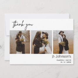 Tarjeta de agradecimiento al Boda fotográfico mini