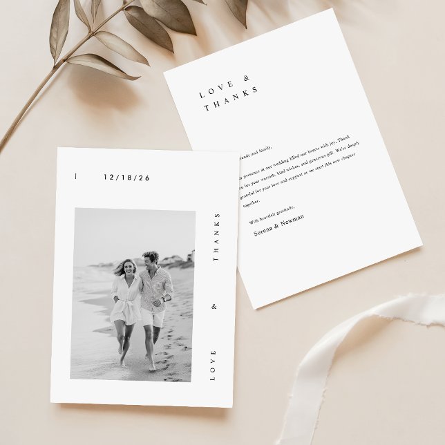 Tarjeta de agradecimiento al Boda fotográfico mini (Subido por el creador)