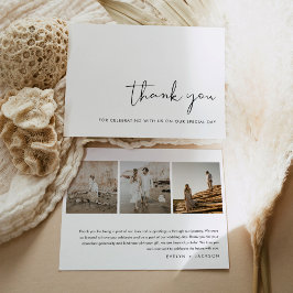 Tarjeta de agradecimiento al Boda fotográfico mode