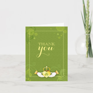 Tarjeta de agradecimiento al Boda Irlandés Claddag