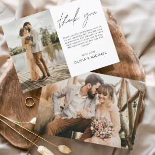 Tarjeta de agradecimiento al Boda Minimalista de p