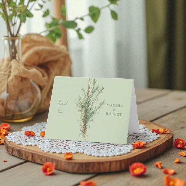 Tarjeta de agradecimiento al Boda Rosemary de Fran (Subido por el creador)