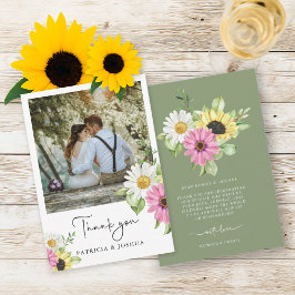 Tarjeta de agradecimiento al Boda ruso de fotos de