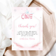 Tarjeta de agradecimiento al Chica de Invierno de