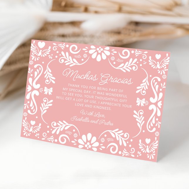 Tarjeta de agradecimiento al Chica rosado mexicano (Subido por el creador)