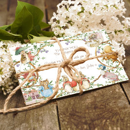 Tarjeta de agradecimiento al clásico Peter the Rab