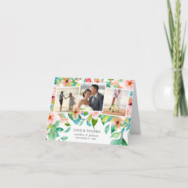 Tarjeta de agradecimiento al Collage de fotos de F