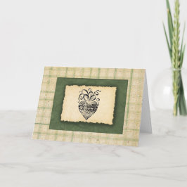 Tarjeta de agradecimiento al corazón (impresión gr