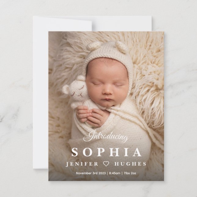 Tarjeta de agradecimiento al corazón, tarjeta de a (Anverso)