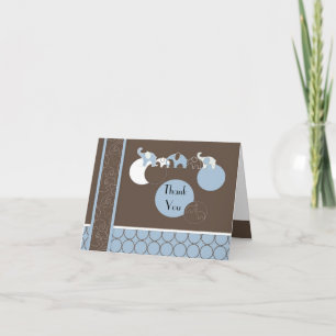 Tarjeta de agradecimiento al Elefante Azul