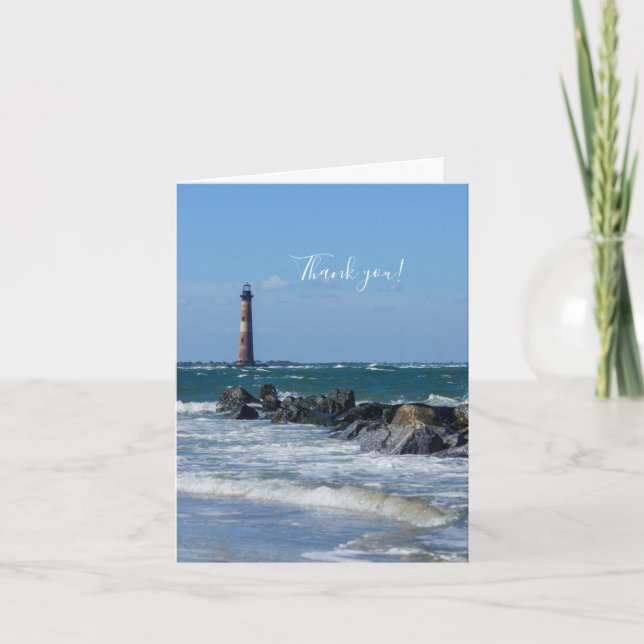 Tarjeta de agradecimiento al Faro Morris Folly Bea (Anverso)