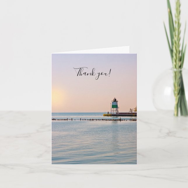 Tarjeta de agradecimiento al faro sudoriental del  (Anverso)
