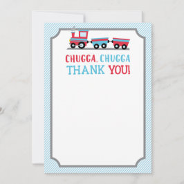 Tarjeta de agradecimiento al Fiesta Chugga Chugga