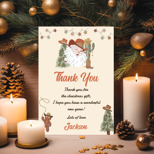 Tarjeta de agradecimiento al Fiesta de los Navidad