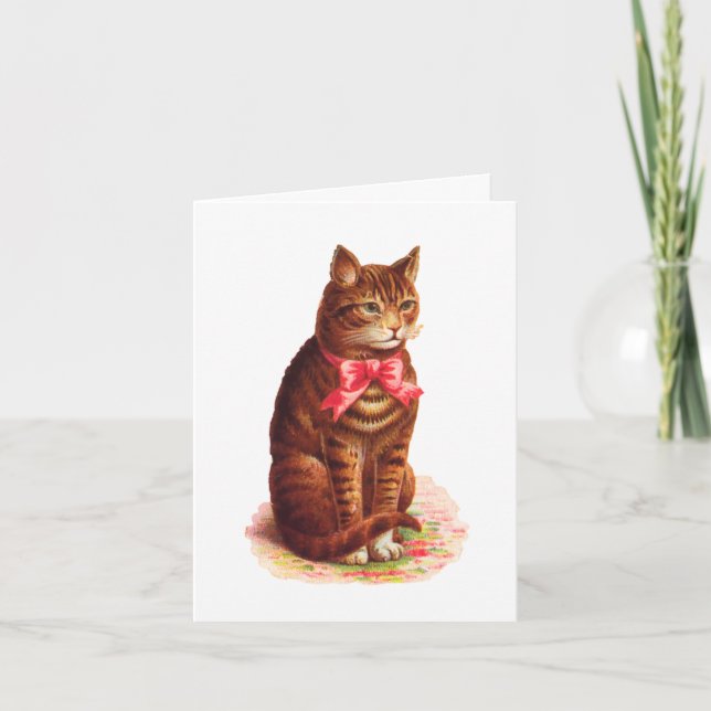 Tarjeta de agradecimiento al gato - Personalizable (Anverso)