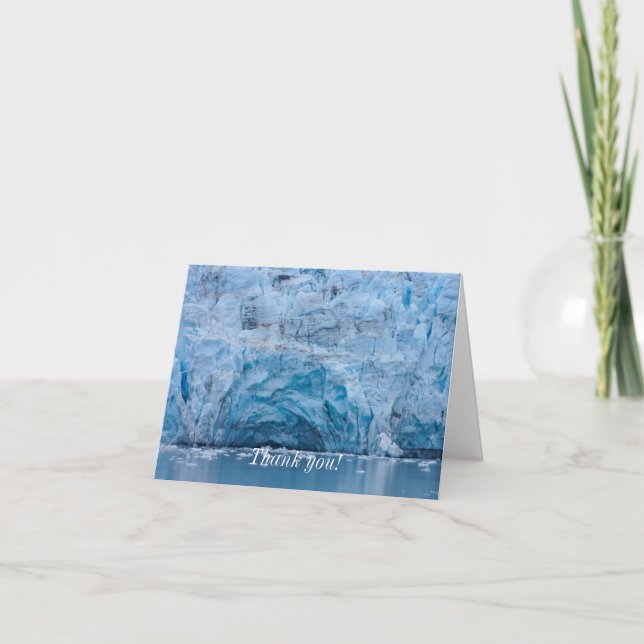 Tarjeta de agradecimiento al glaciar Prince Willia (Anverso)