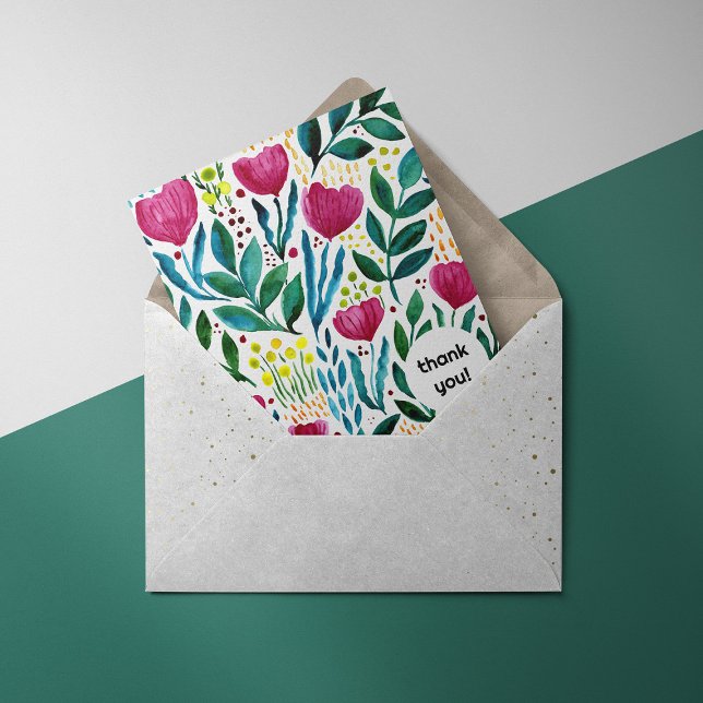 Tarjeta de agradecimiento al ilustracion botánico (Subido por el creador)
