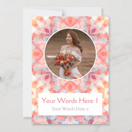 Tarjeta de agradecimiento al imán Boda Estrella Ro