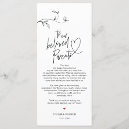 Tarjeta de agradecimiento al lugar de minimalismo 