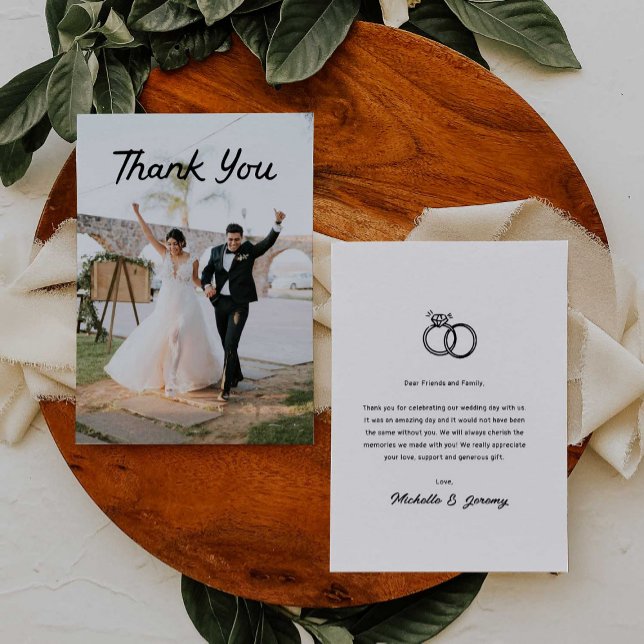 Tarjeta de agradecimiento al mejor día de tu Boda (Subido por el creador)