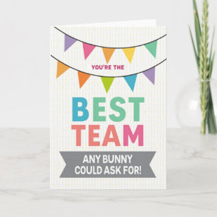 Tarjeta de Agradecimiento al Mejor Equipo de Todos