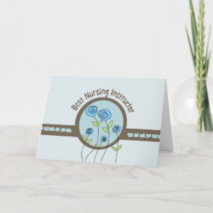 Tarjeta de agradecimiento al mejor instructor de E