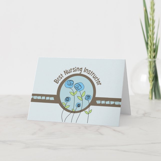 Tarjeta de agradecimiento al mejor instructor de E (Anverso)