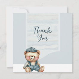 Tarjeta de agradecimiento al Oso Casual Charming